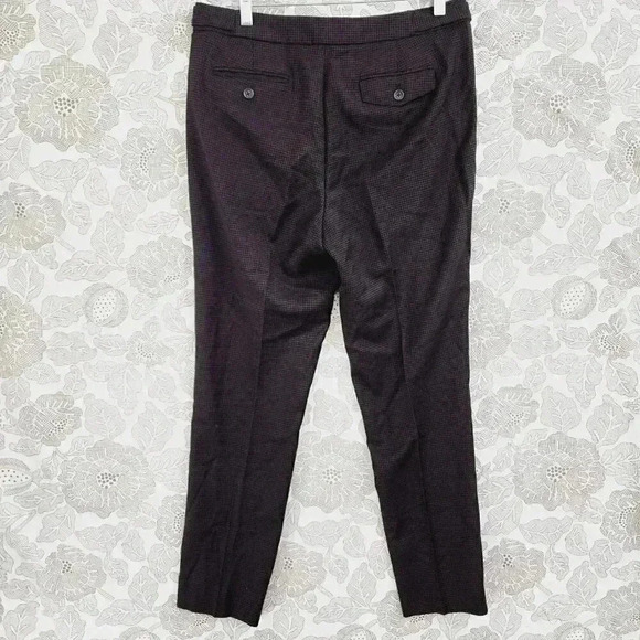 Brooks Brothers Wool Blend Patterned Pleated Dress Pants Women's 8  7216 - Picture 2 of 7